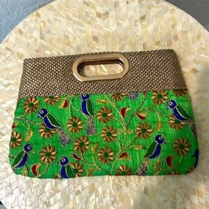 Handmade wrist clutch purse